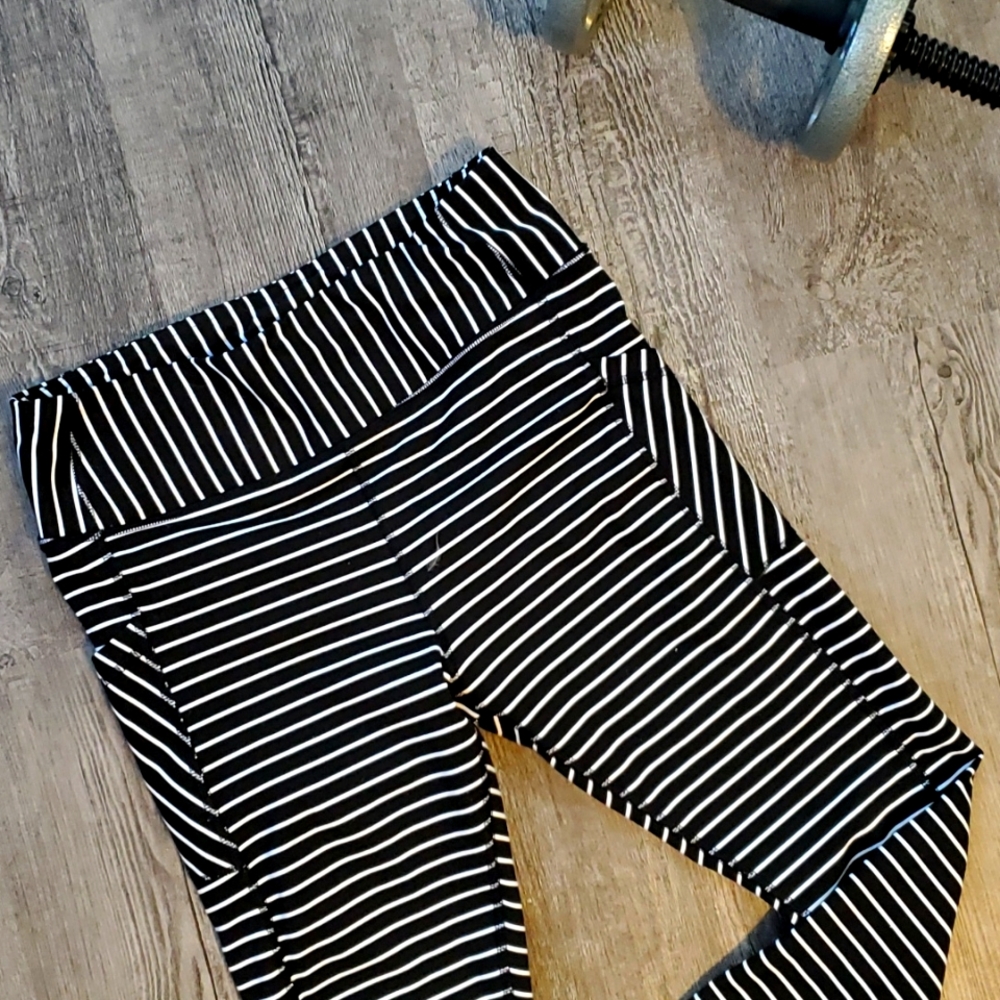 Avia striped leggings full length